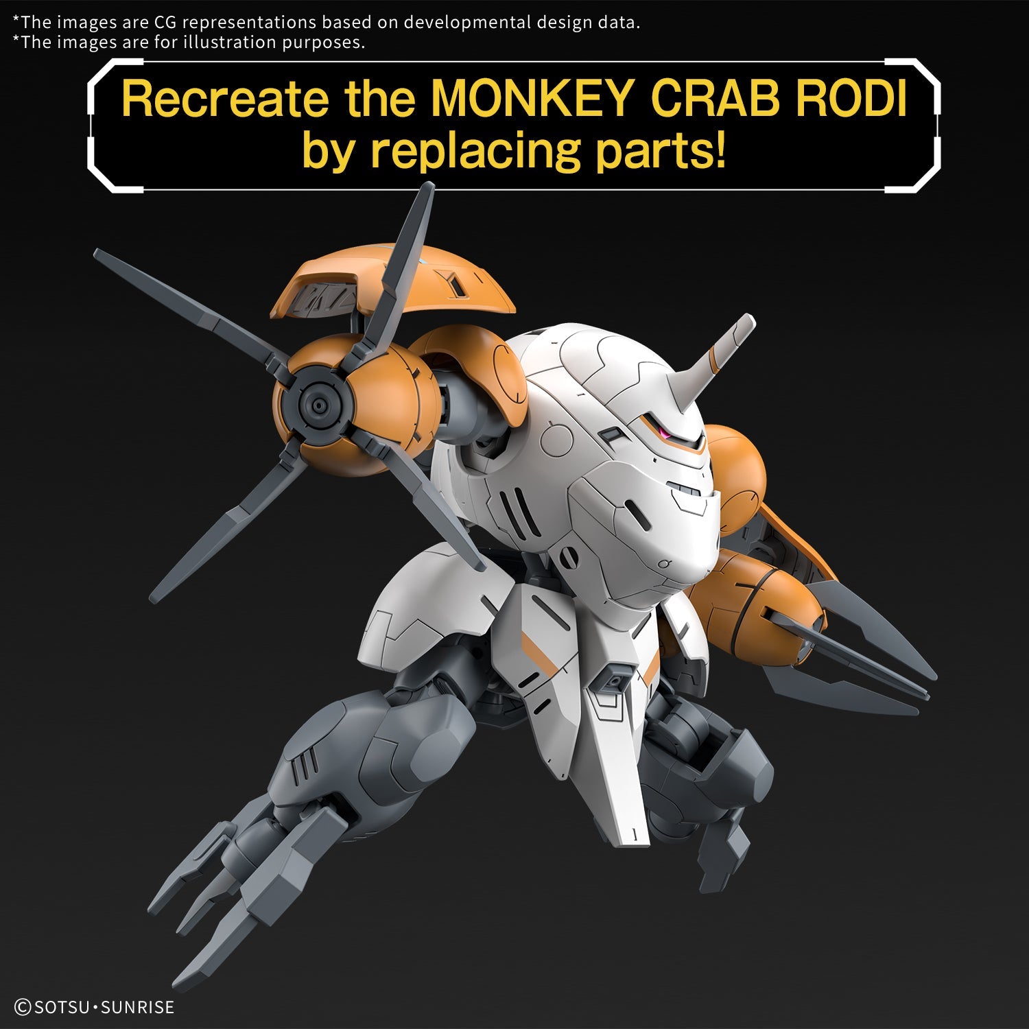 HGIBO 1/144 #46 Monkey Rodi (598 Unit)/Monkey Crab Rodi