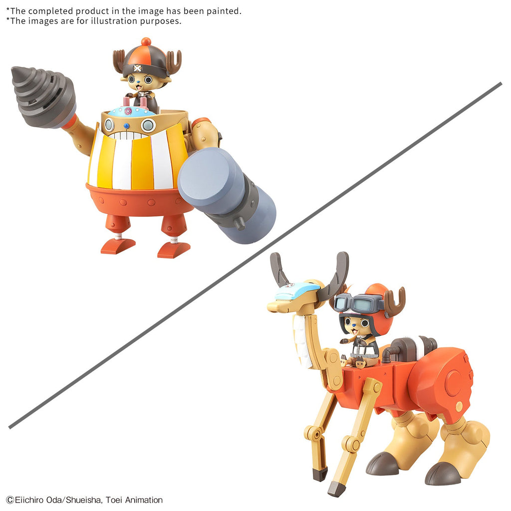 One Piece Chopper Robo 04 Kung Fu Tracer & 05 Walk Hopper Model Kit Set