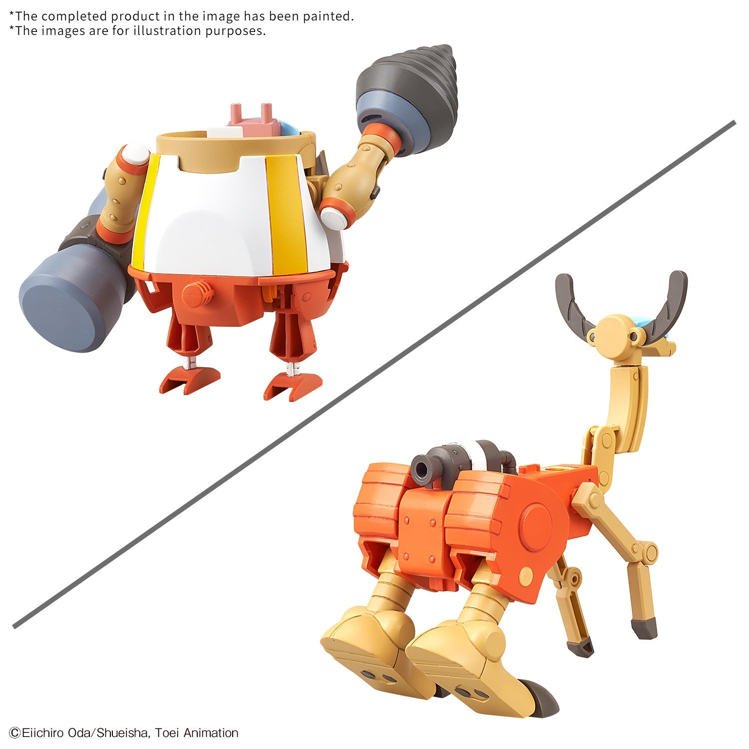 One Piece Chopper Robo 04 Kung Fu Tracer & 05 Walk Hopper Model Kit Set