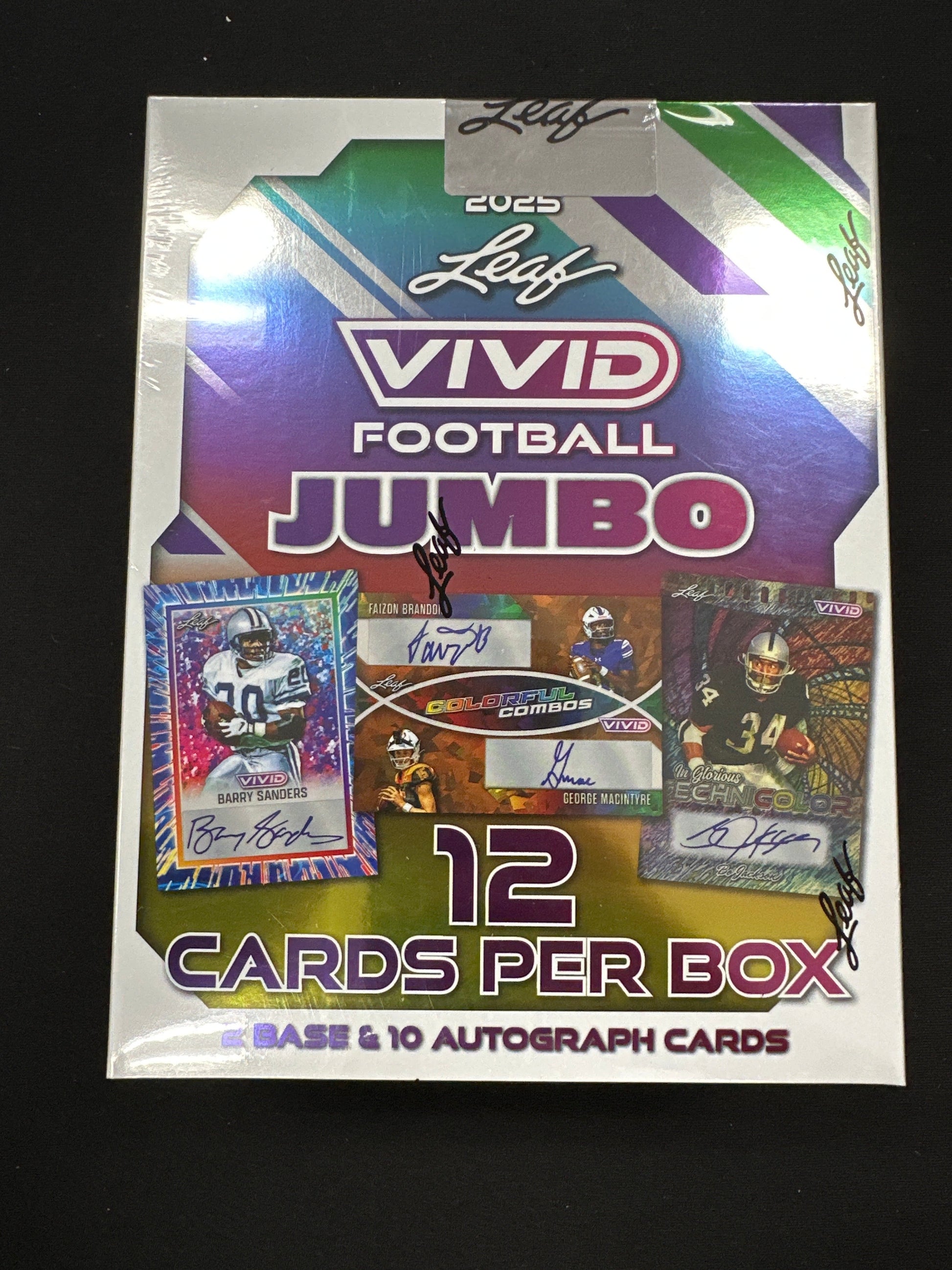 2025 Leaf Vivid Football Jumbo Hobby Box