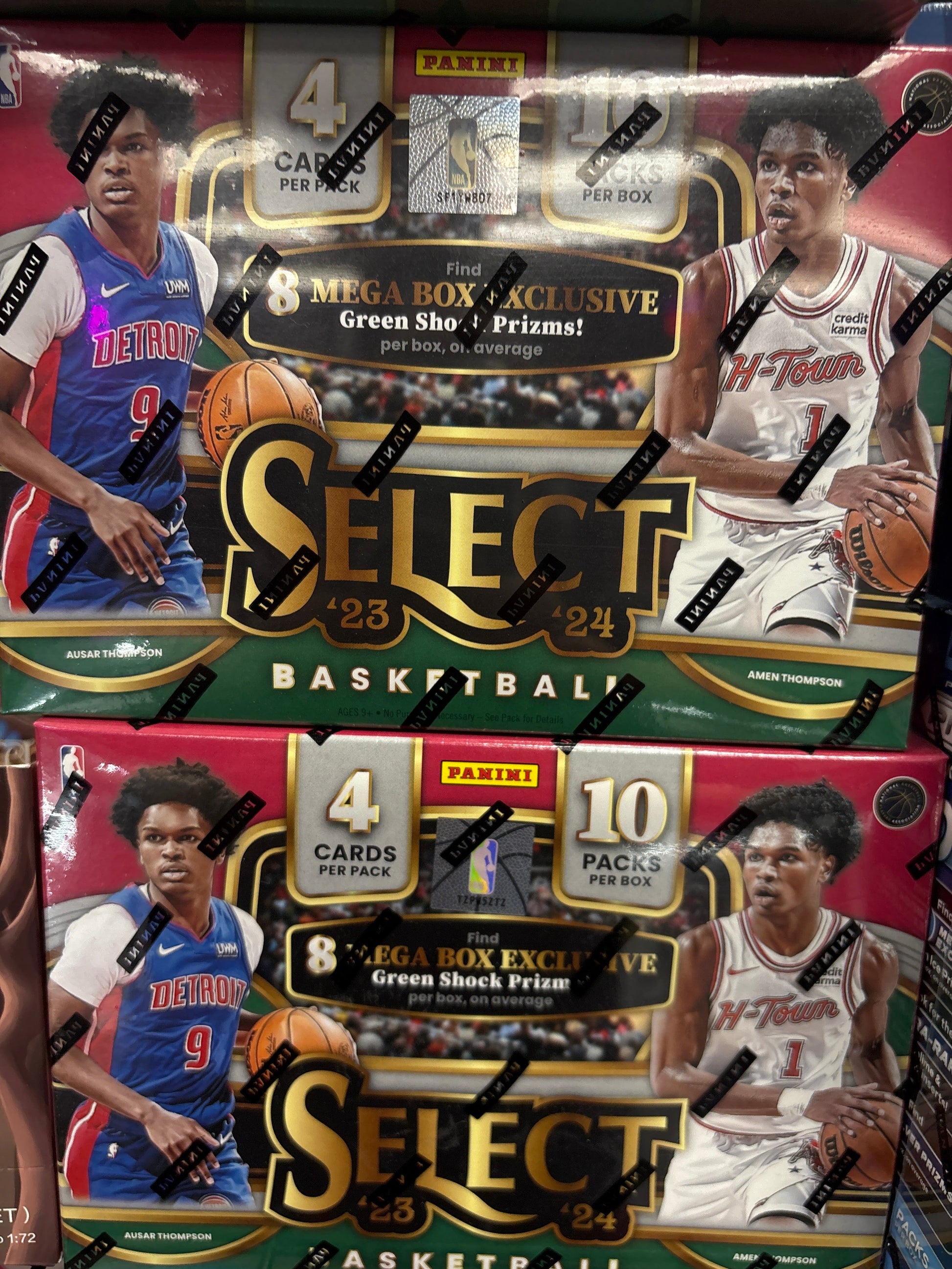 2023 NBA Panini Select Hobby Mega Box Green Shock