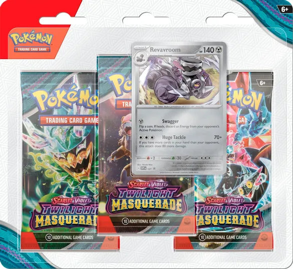 Pokemon Scarlet and Violet SV6 Twilight Masquerade 3-Pack Blister