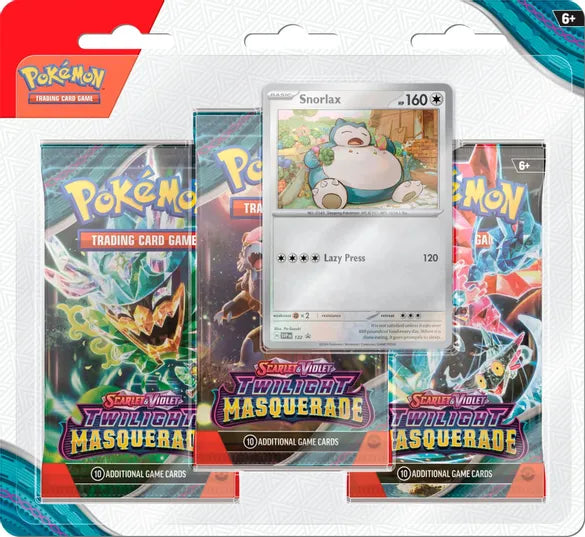 Pokemon Scarlet and Violet SV6 Twilight Masquerade 3-Pack Blister