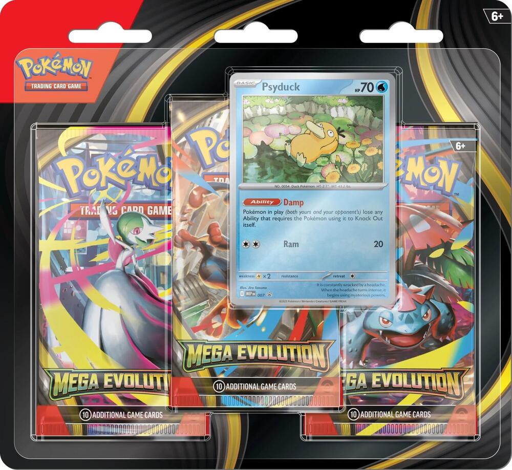 Pokemon ME1 Mega Evolution Three Pack Blister