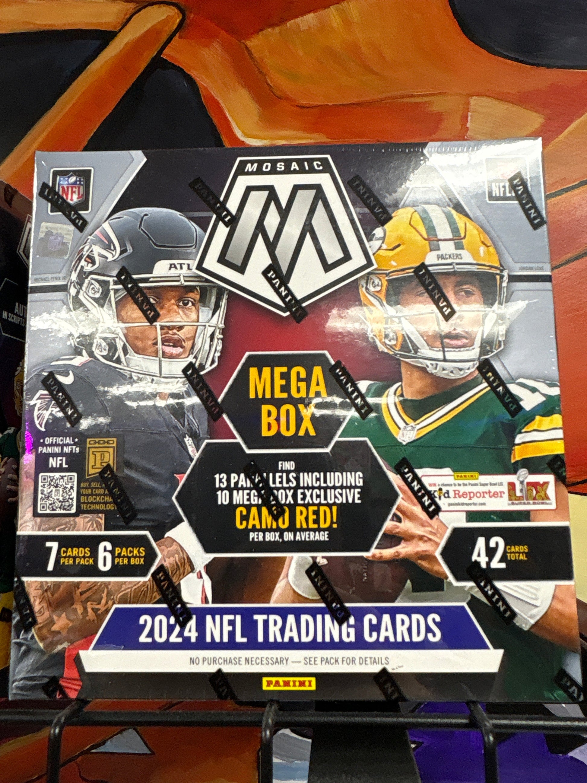 2024 NFL Panini Mosaic Camo Red Hobby Mega Box  of