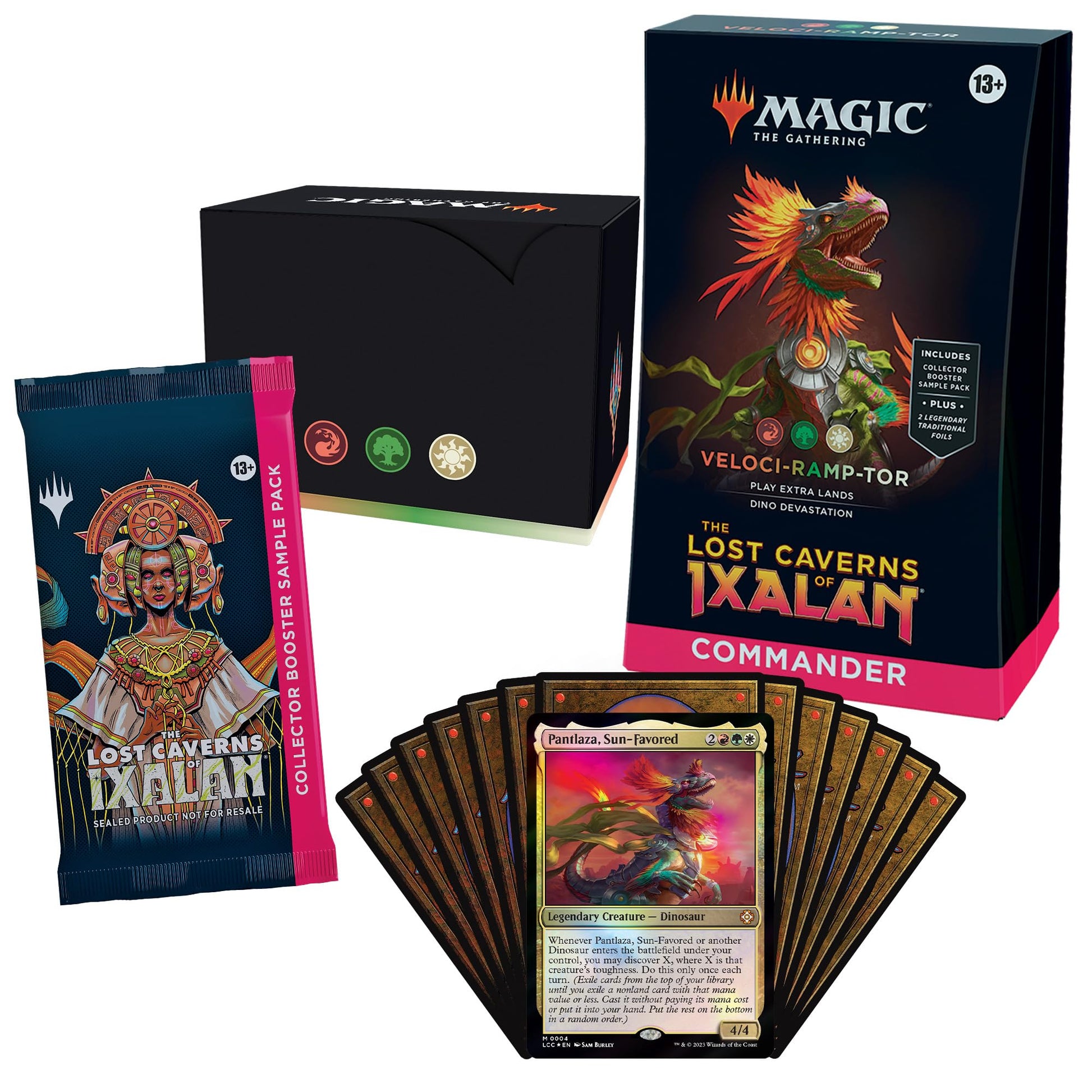 Magic: The Gathering The Lost Caverns of Ixalan Commander Deck Bundle – Includes All 4 Decks (Ahoy Mateys, Blood Rites, Explorers of The Deep, Veloci-ramp-tor)