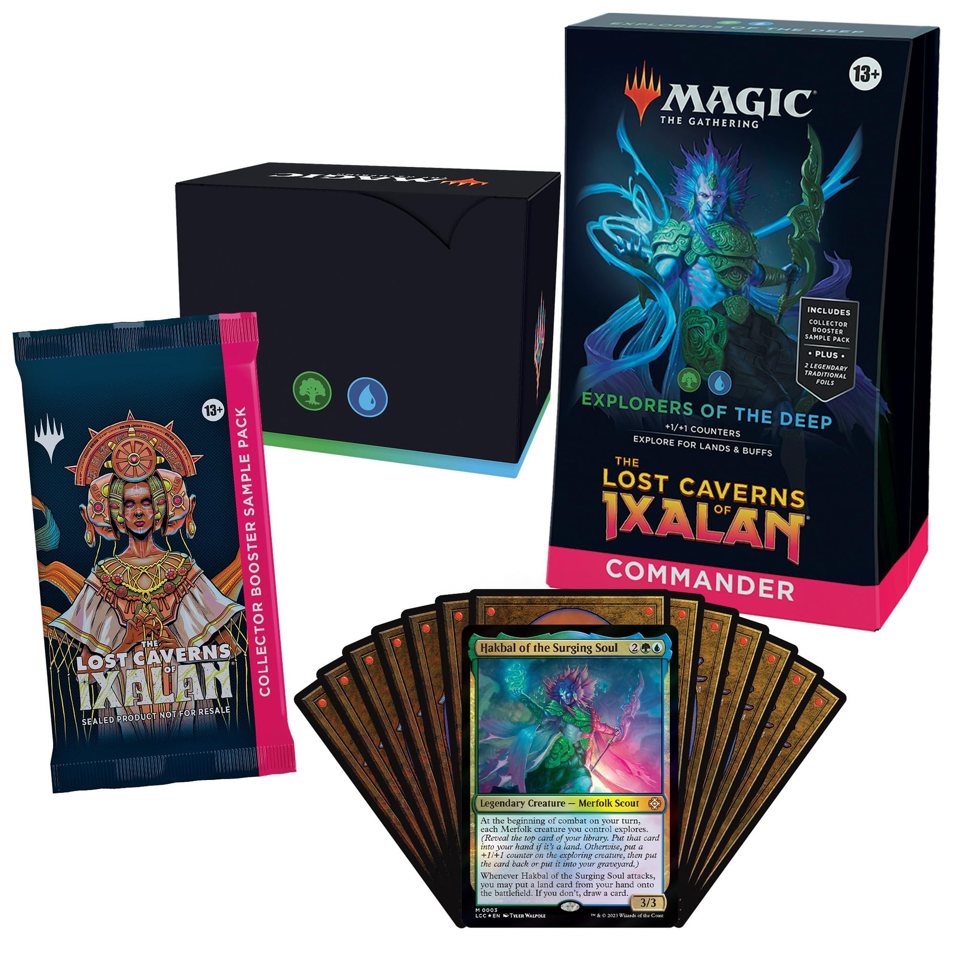 Magic: The Gathering The Lost Caverns of Ixalan Commander Deck Bundle – Includes All 4 Decks (Ahoy Mateys, Blood Rites, Explorers of The Deep, Veloci-ramp-tor)