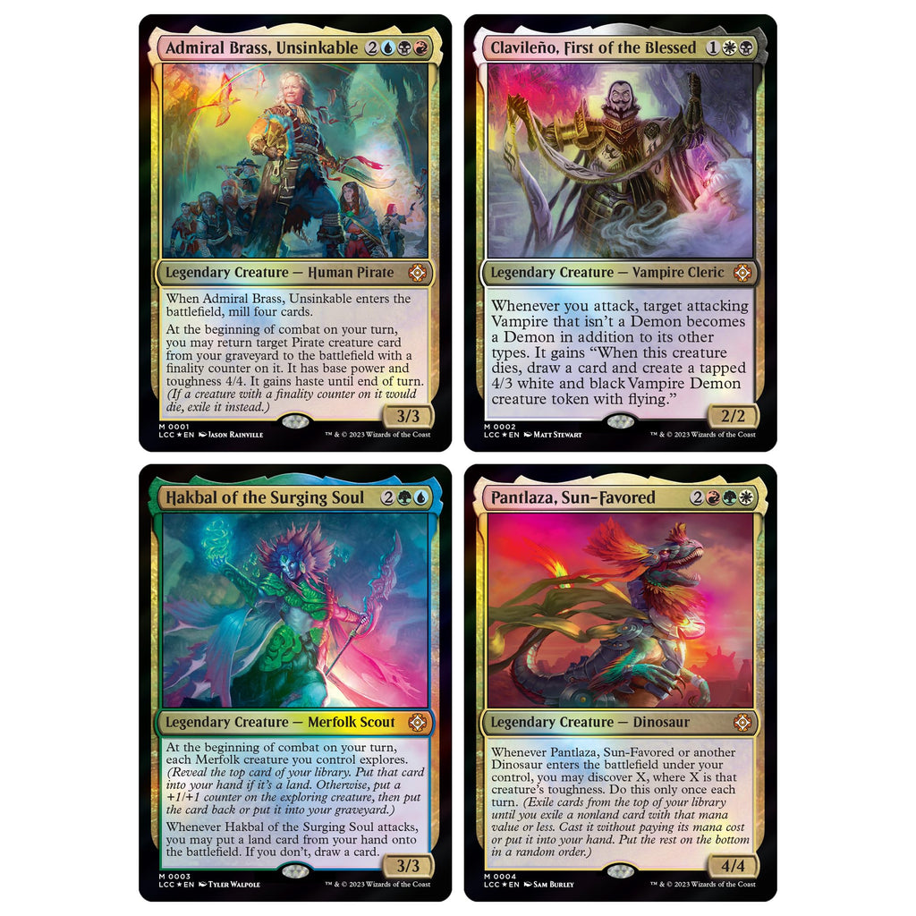 Magic: The Gathering The Lost Caverns of Ixalan Commander Deck Bundle – Includes All 4 Decks (Ahoy Mateys, Blood Rites, Explorers of The Deep, Veloci-ramp-tor)