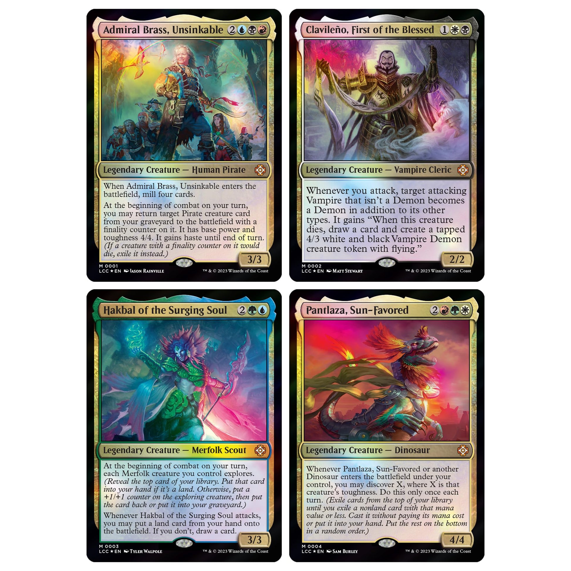 Magic: The Gathering The Lost Caverns of Ixalan Commander Deck Bundle – Includes All 4 Decks (Ahoy Mateys, Blood Rites, Explorers of The Deep, Veloci-ramp-tor)