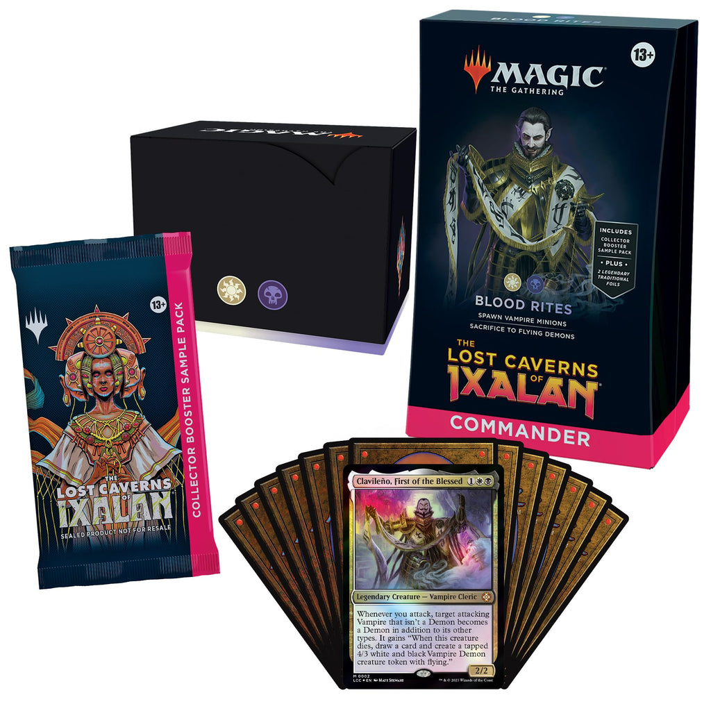 Magic: The Gathering The Lost Caverns of Ixalan Commander Deck Bundle – Includes All 4 Decks (Ahoy Mateys, Blood Rites, Explorers of The Deep, Veloci-ramp-tor)