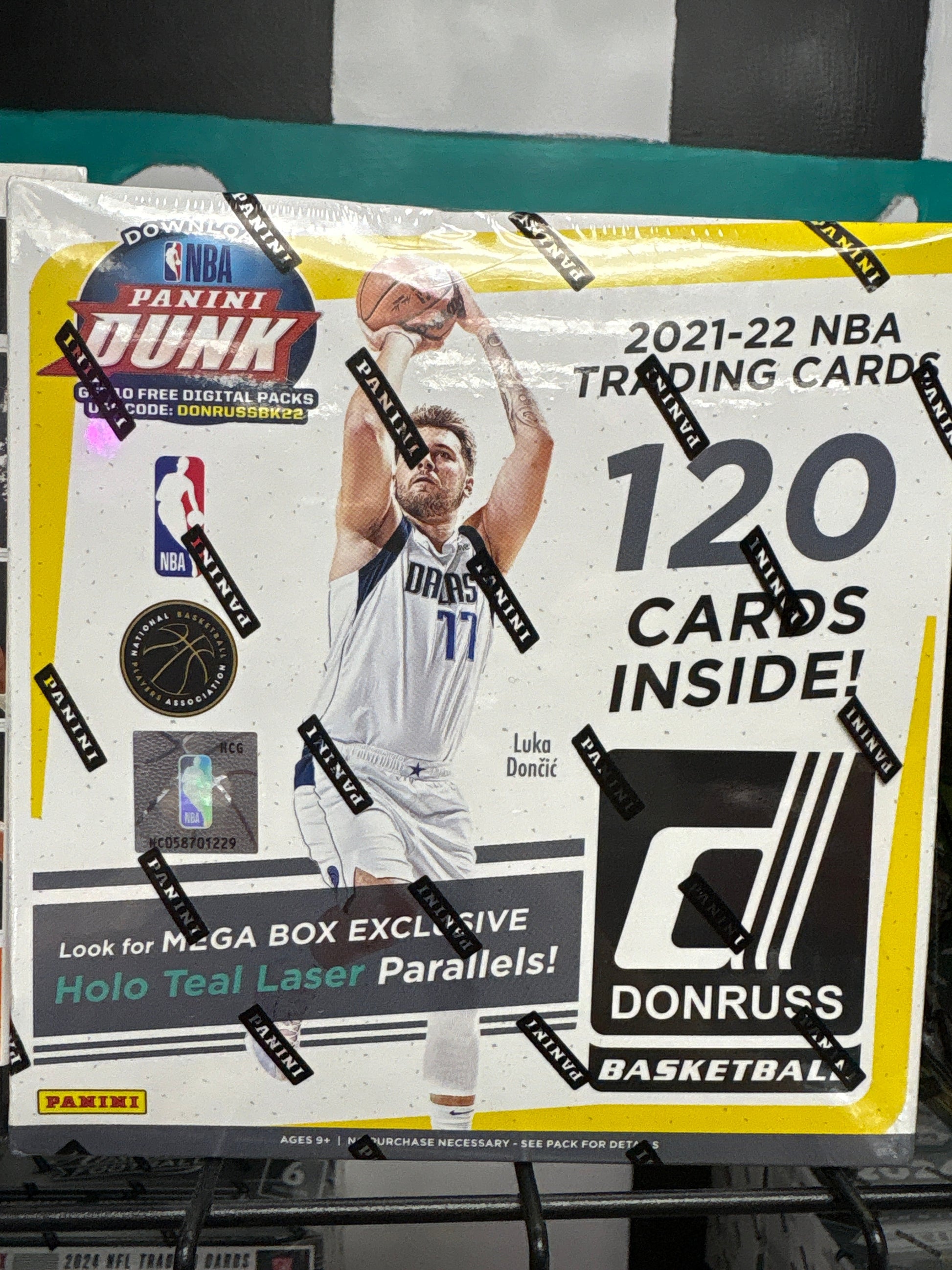 2021 NBA Panini Donruss Holo Teal Laser Mega Box