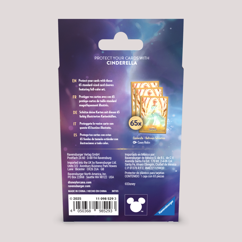 Disney Lorcana - Archazia's Island Sleeve Pack: Cinderella (65x)