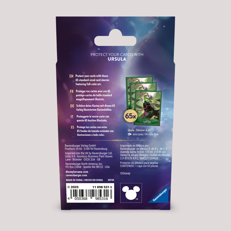 Disney Lorcana - Archazia's Island Sleeve Pack: Ursula (65x)