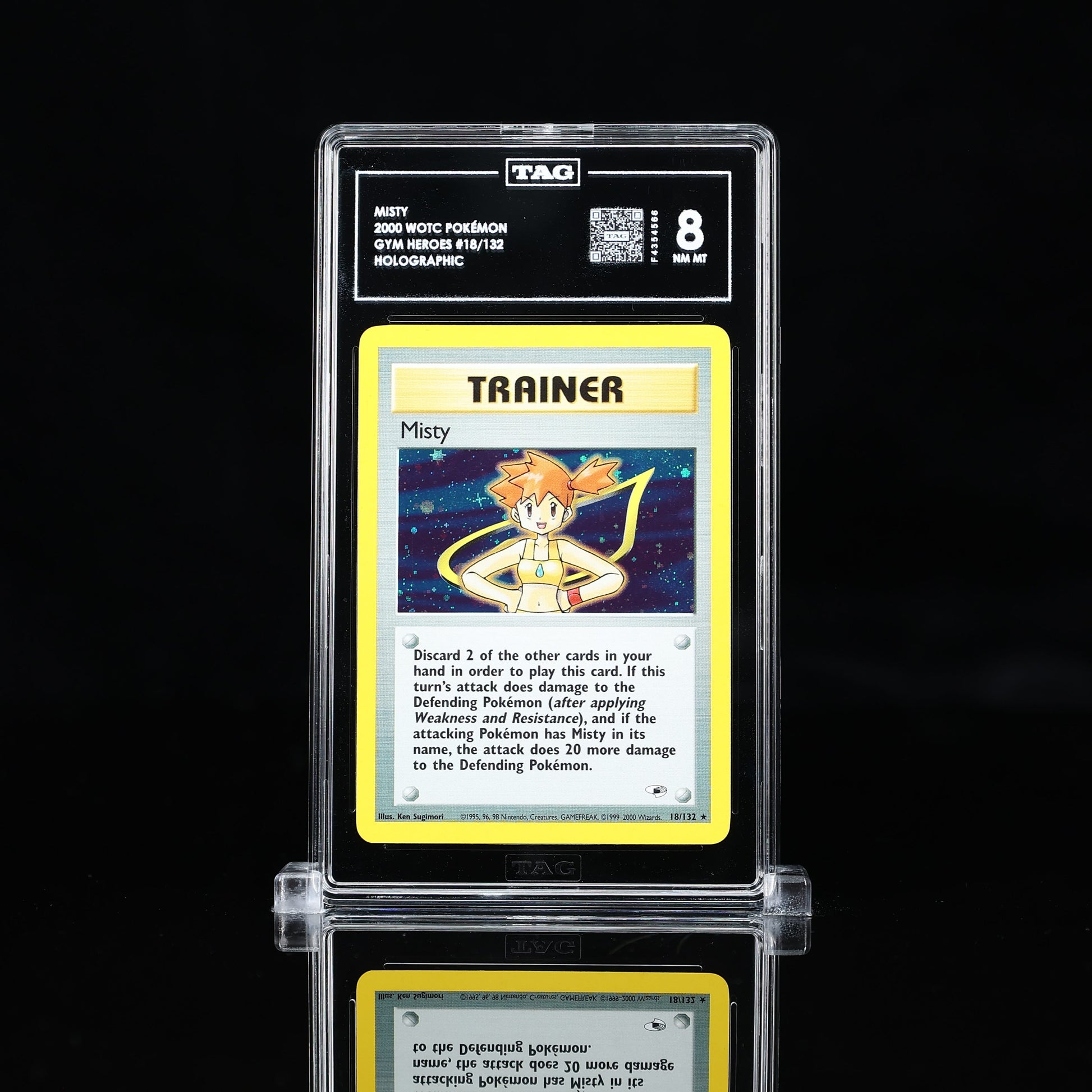 Misty Holo Gym Heroes #18 TAG 8