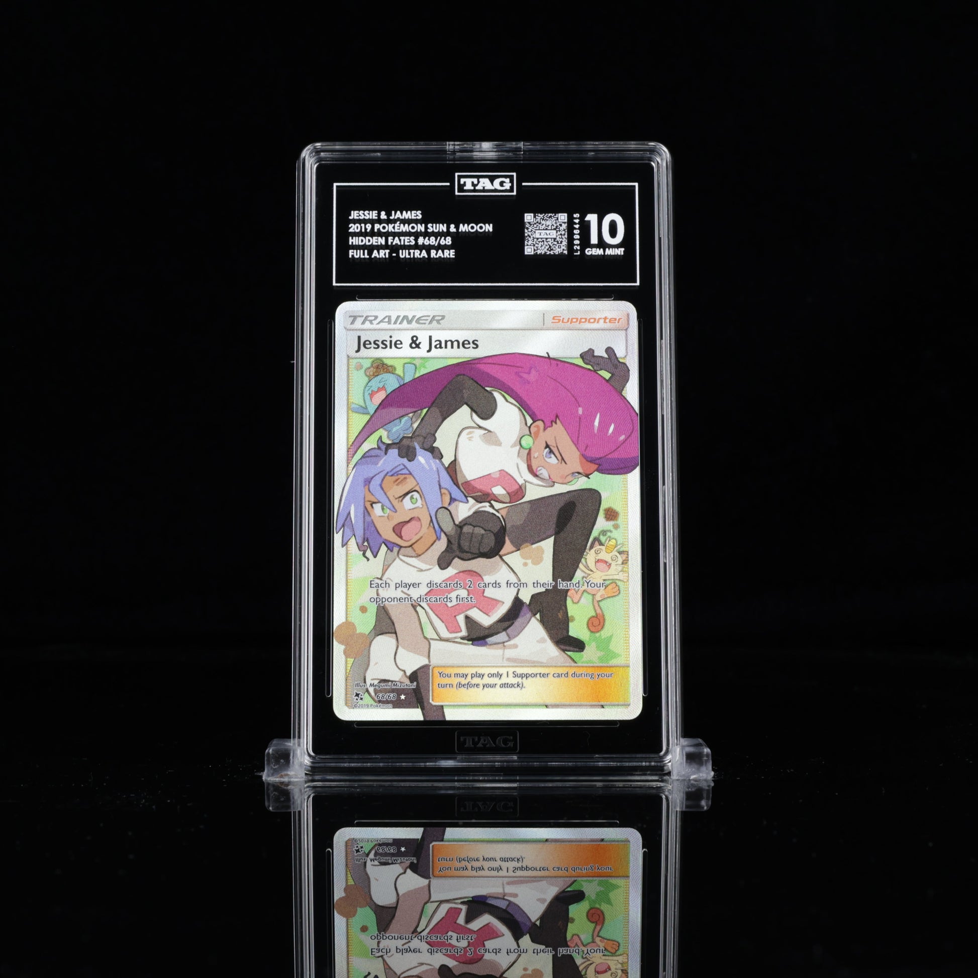 Jessie & James Full Art Hidden Fates #68 TAG 10