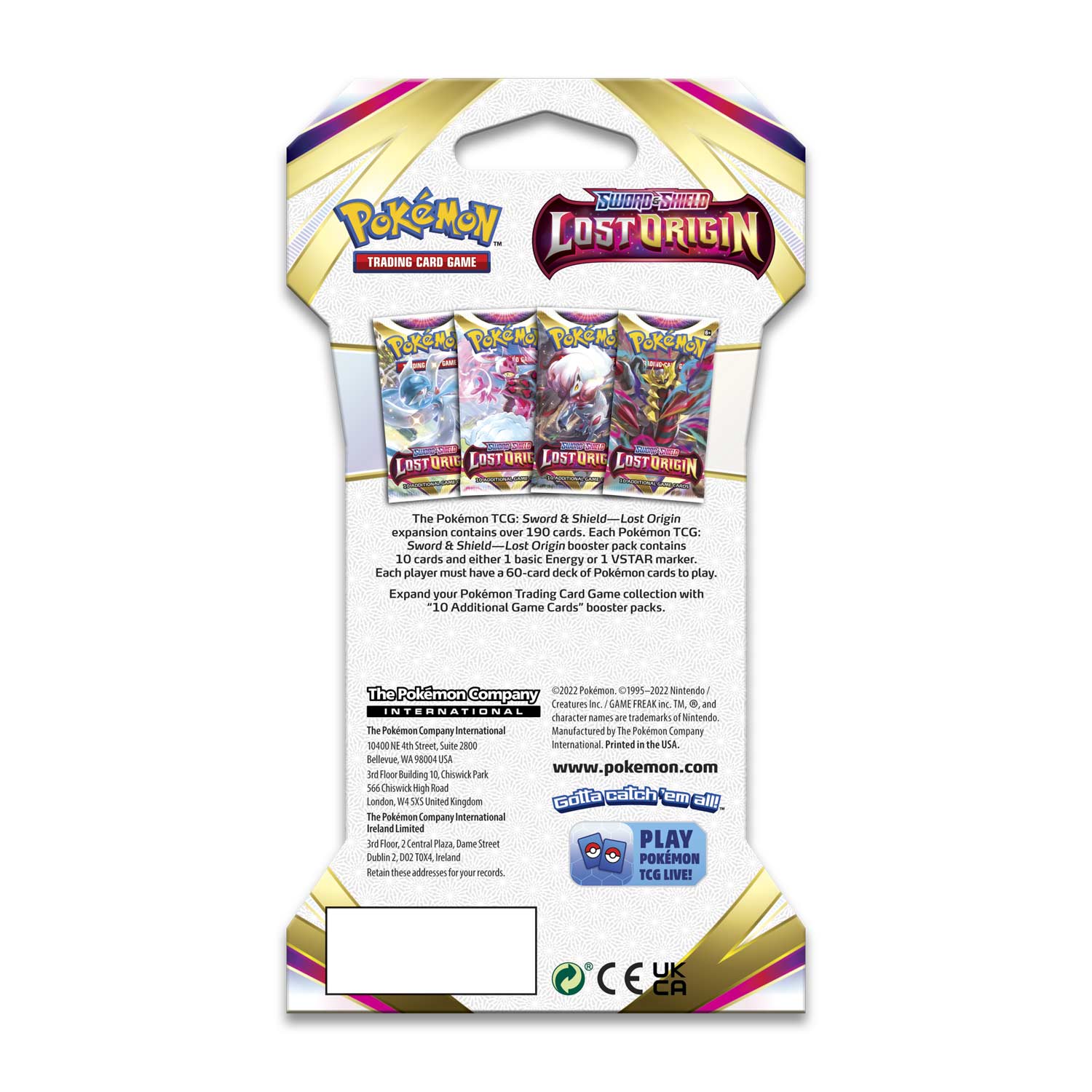 Pokemon Lost Origins Sleeved Booster Pack