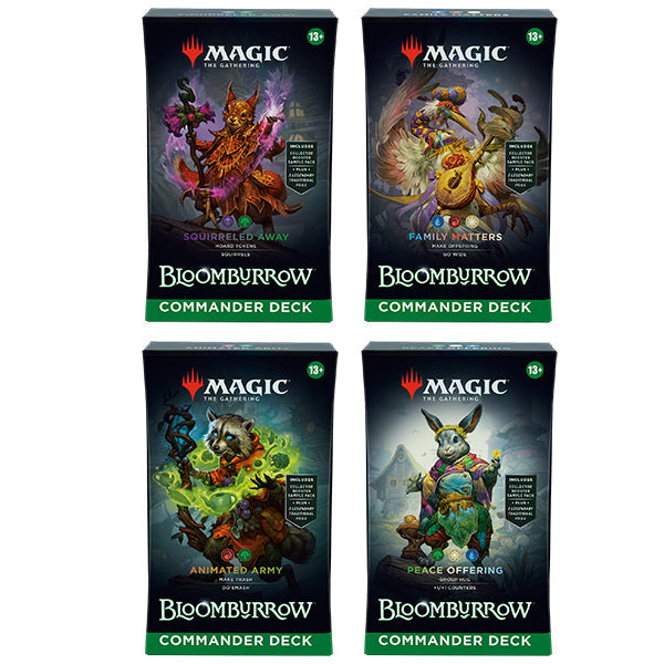 MtG: Bloomburrow Commander Deck Display (4 decks)