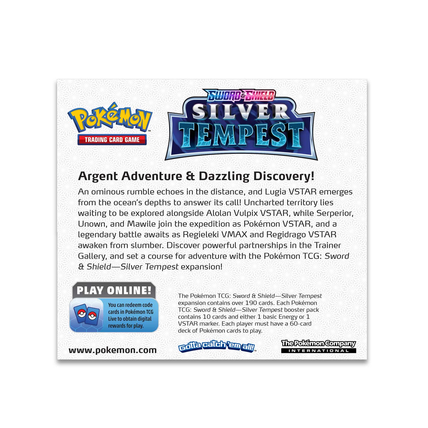 Pokemon SS12 Silver Tempest Booster Box
