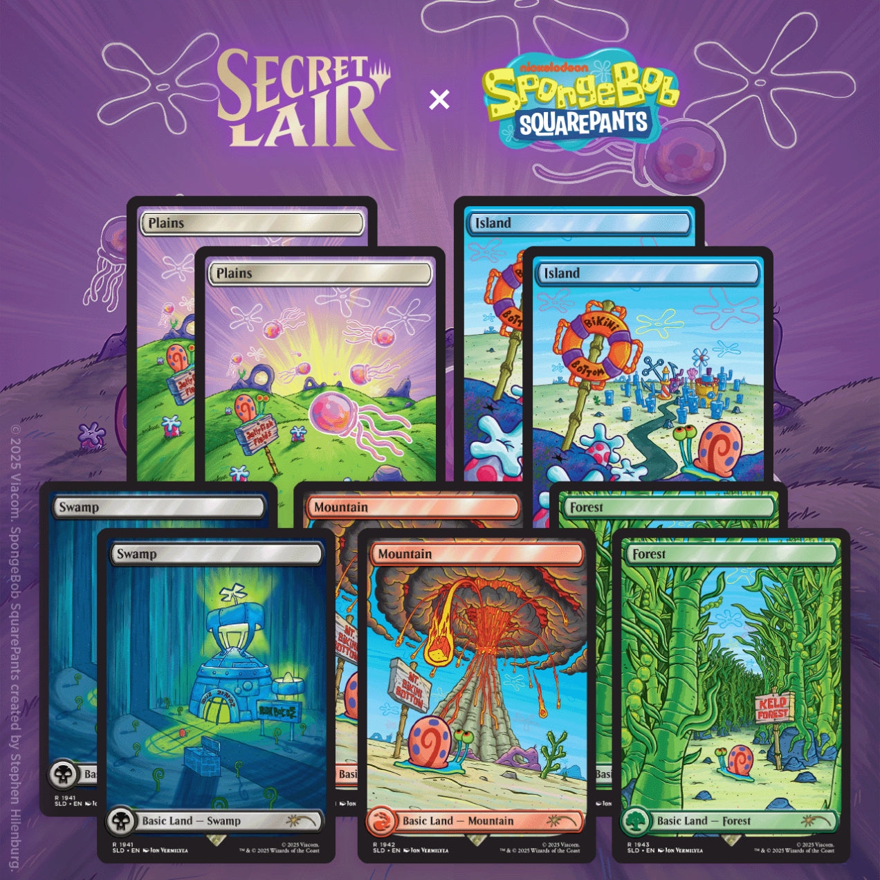 MtG: SpongeBob SquarePants - Lands Under the Sea (Secret Lair)