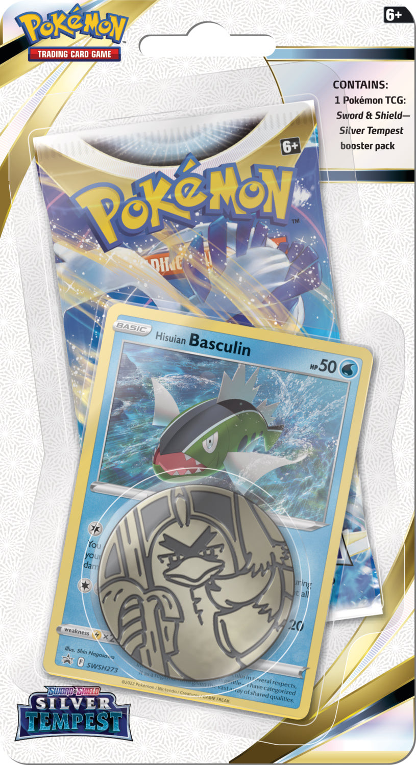 Pokemon SS12 Silver Tempest Checklane Blister Basculin/Cranidos