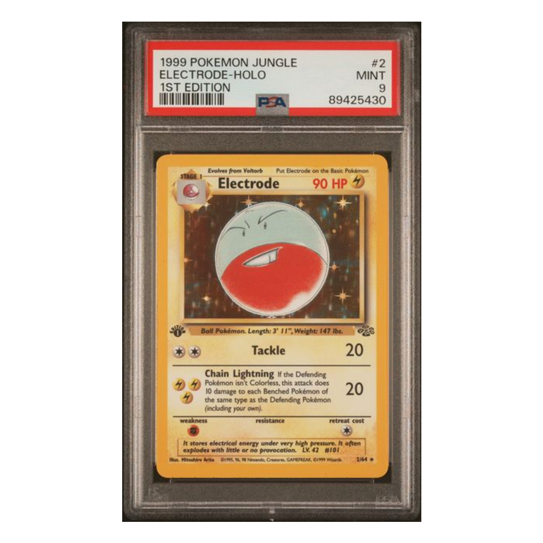 Electrode Holo Jungle First Edition #2 PSA 9
