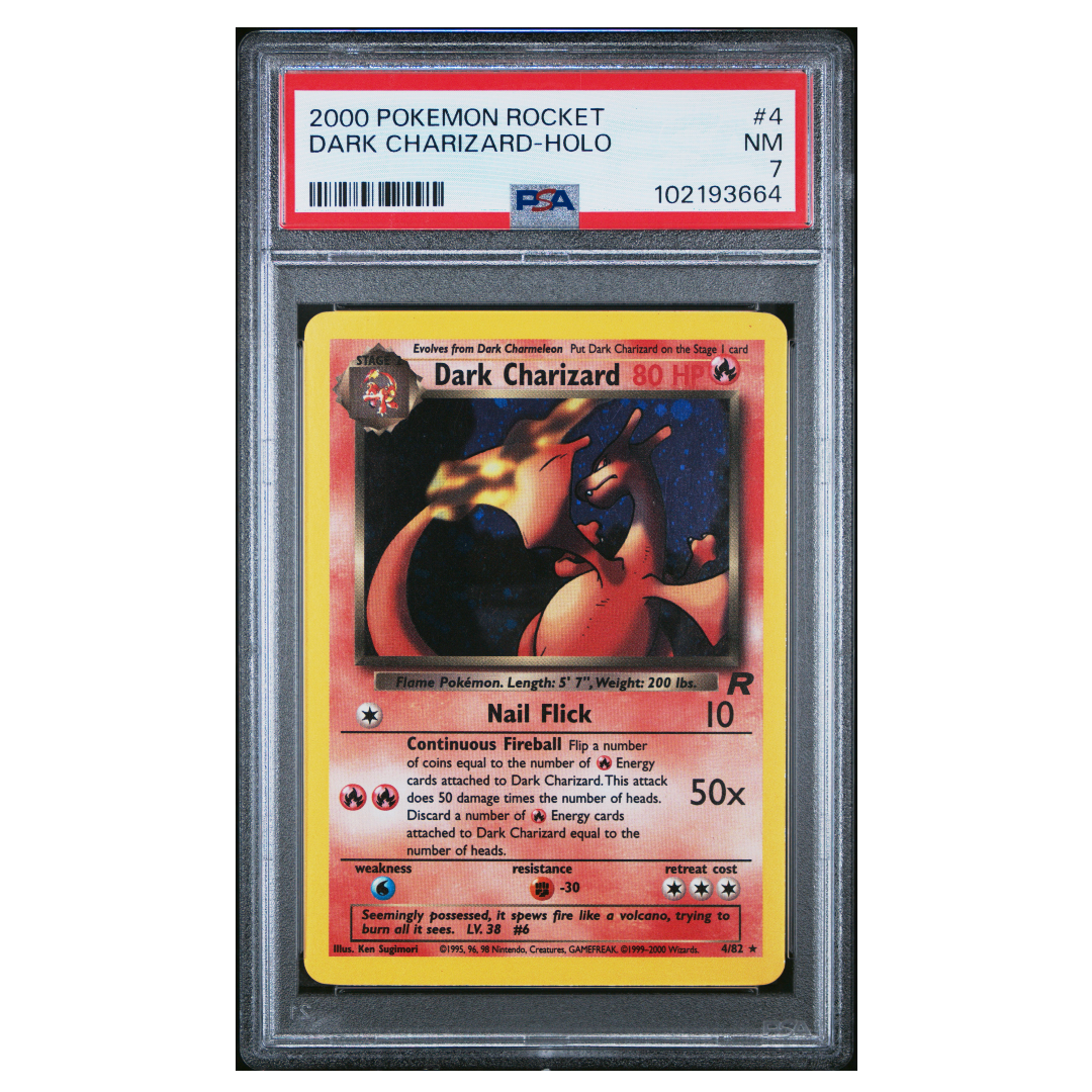 Dark Charizard Holo Team Rocket #4 PSA 7