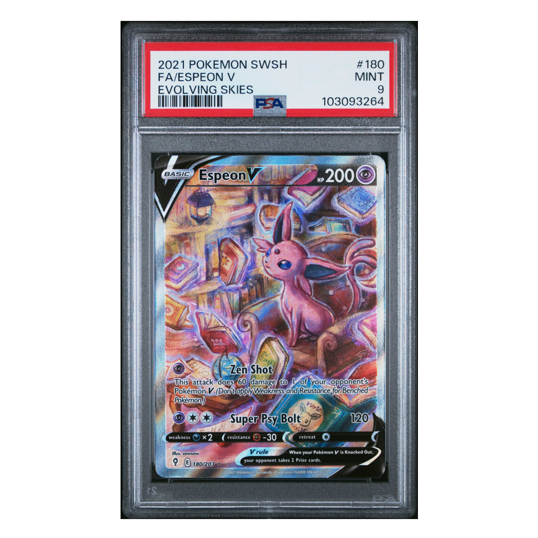 Espeon V Alternate Art Evolving Skies #180 PSA 9