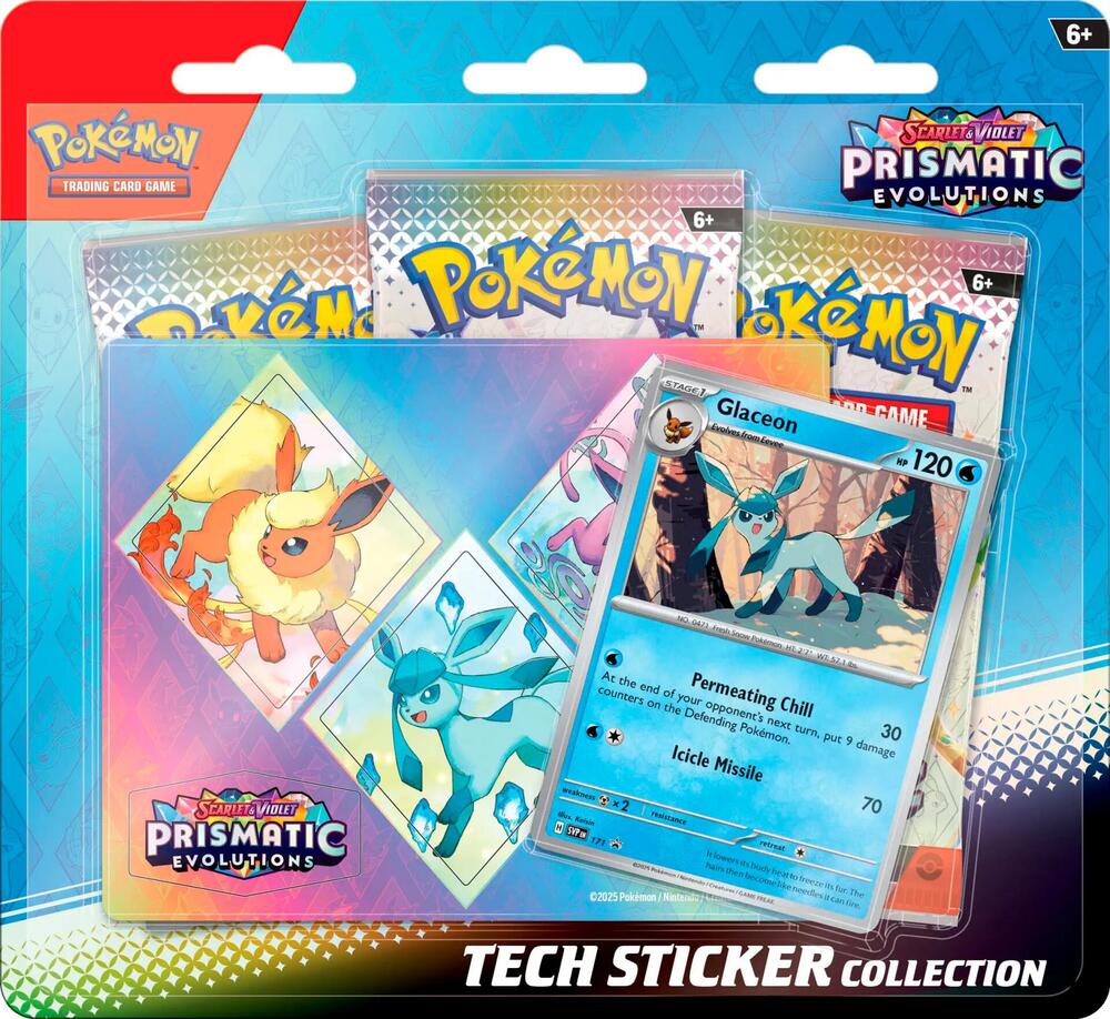 Pokemon SV8.5 Prismatic Evolutions Tech Sticker Collection - Pre-Order