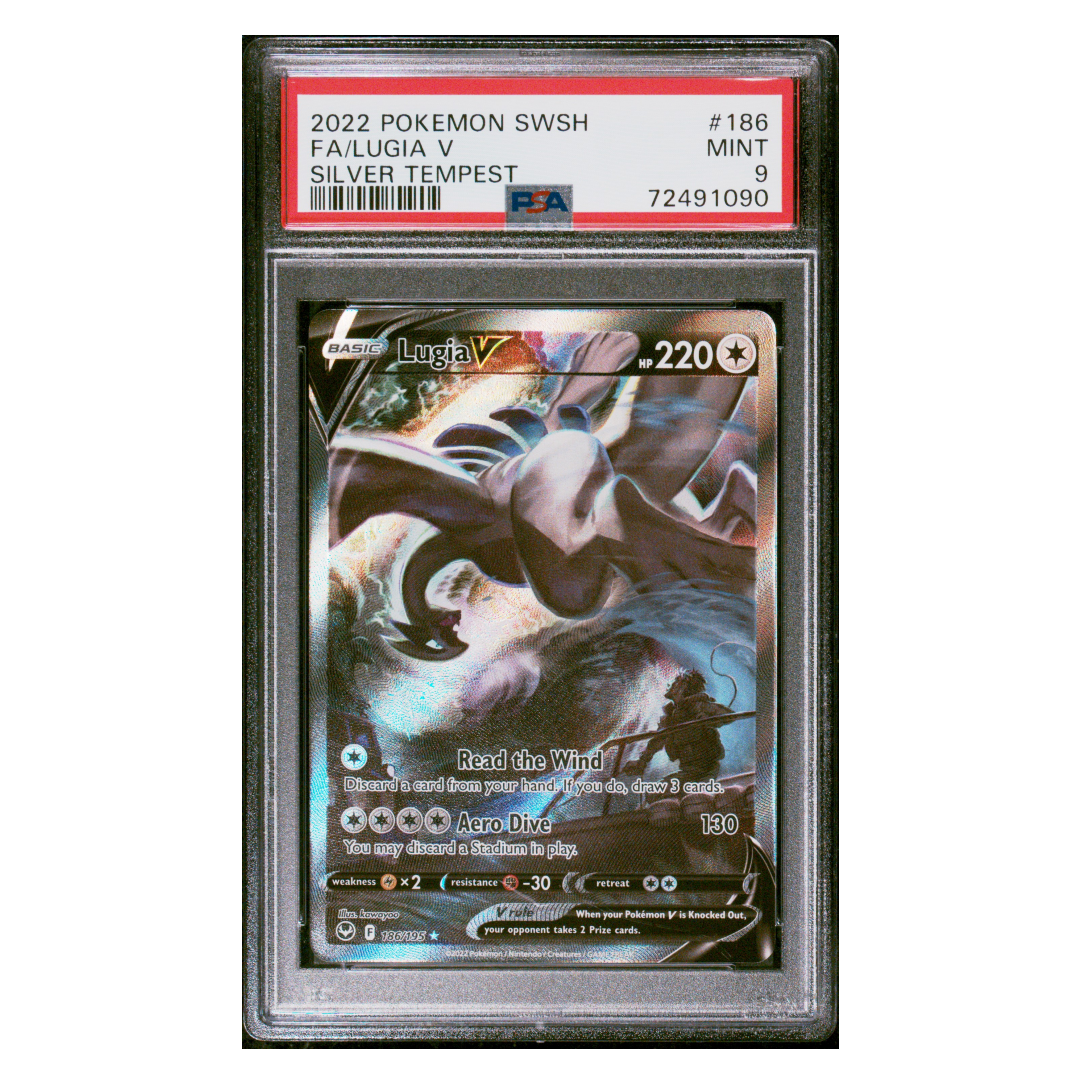 Lugia V Alternate Art Silver Tempest #186 PSA 9