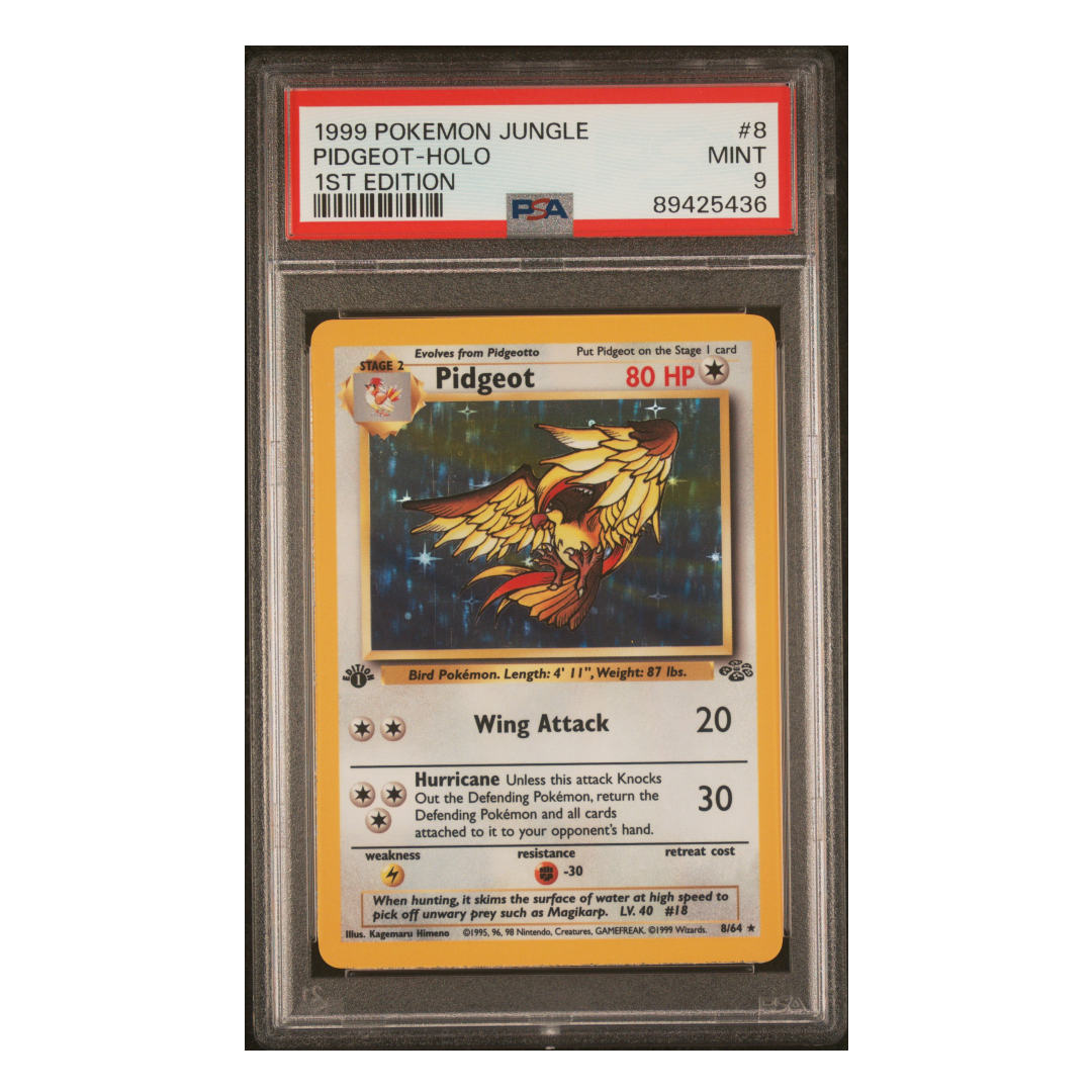 Pidgeot Holo Jungle 1st Edition #8 PSA 9