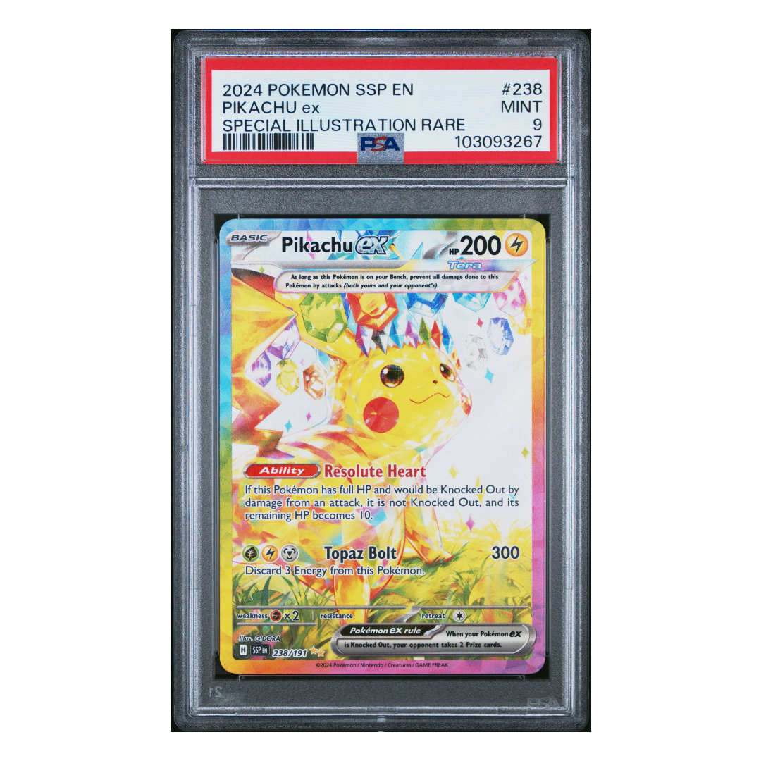 Pikachu ex Special Illustration Rare #238 PSA 9