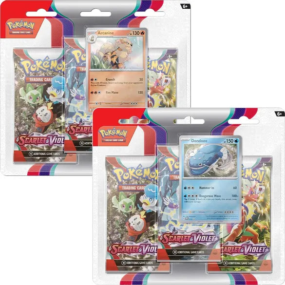 Pokemon Scarlet and Violet SV01 Base Set 3-Pack Blister - In Stock