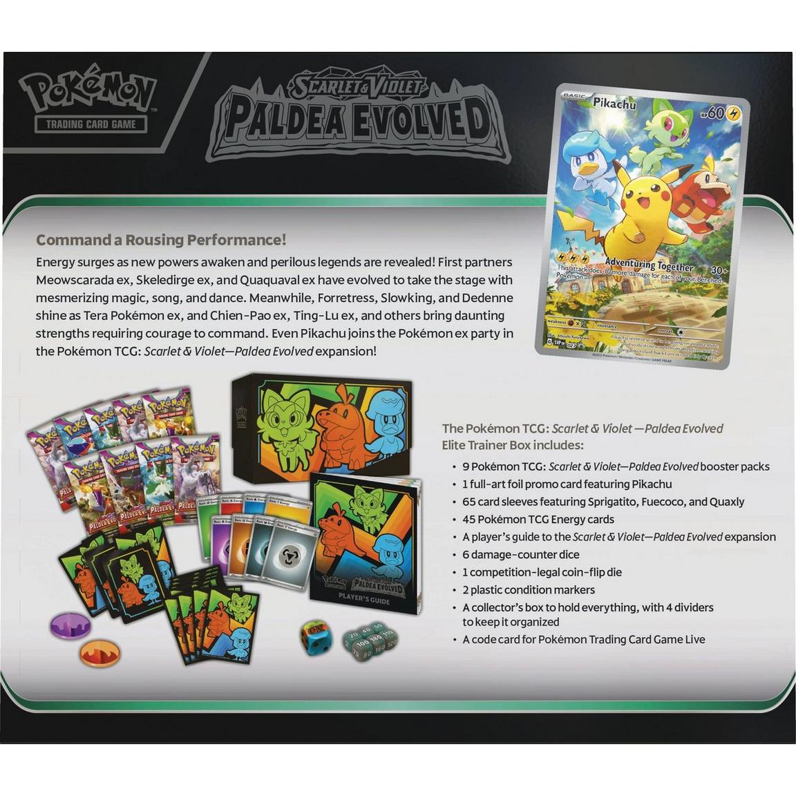 Pokemon Scarlet and Violet SV2 Paldea Evolved Elite Trainer Box