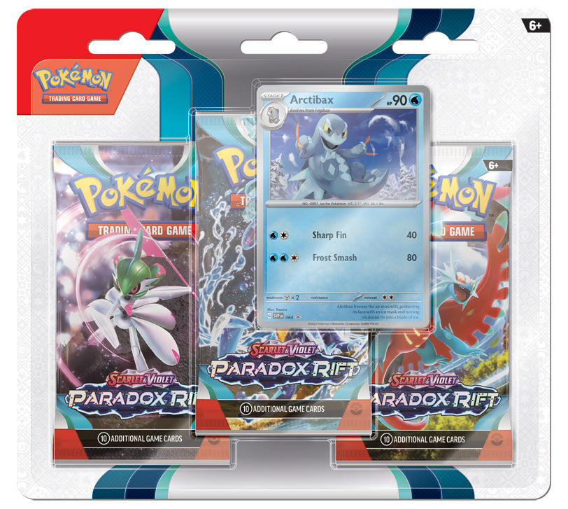 Pokemon Scarlet and Violet SV4 Paradox Rift 3-Pack Blister