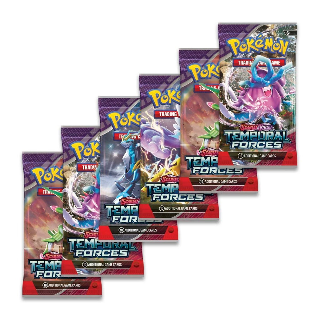 Pokemon SV5 Scarlet and Violet Temporal Forces Booster Bundle 6 Packs