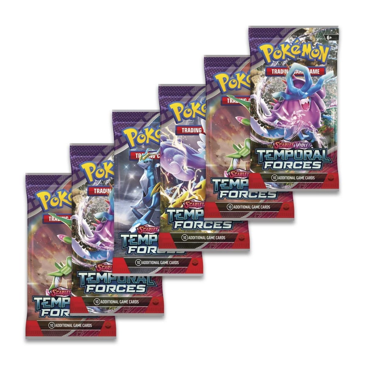 Pokemon SV5 Scarlet and Violet Temporal Forces Booster Bundle 6 Packs