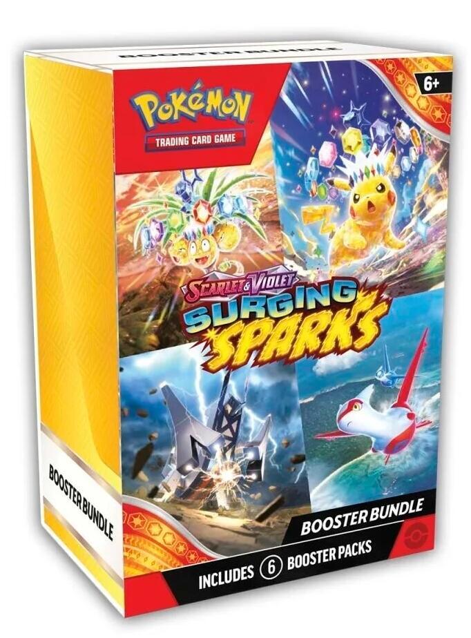 Pokemon SV8 Scarlet and Violet Surging Sparks Booster Bundle 6 Packs
