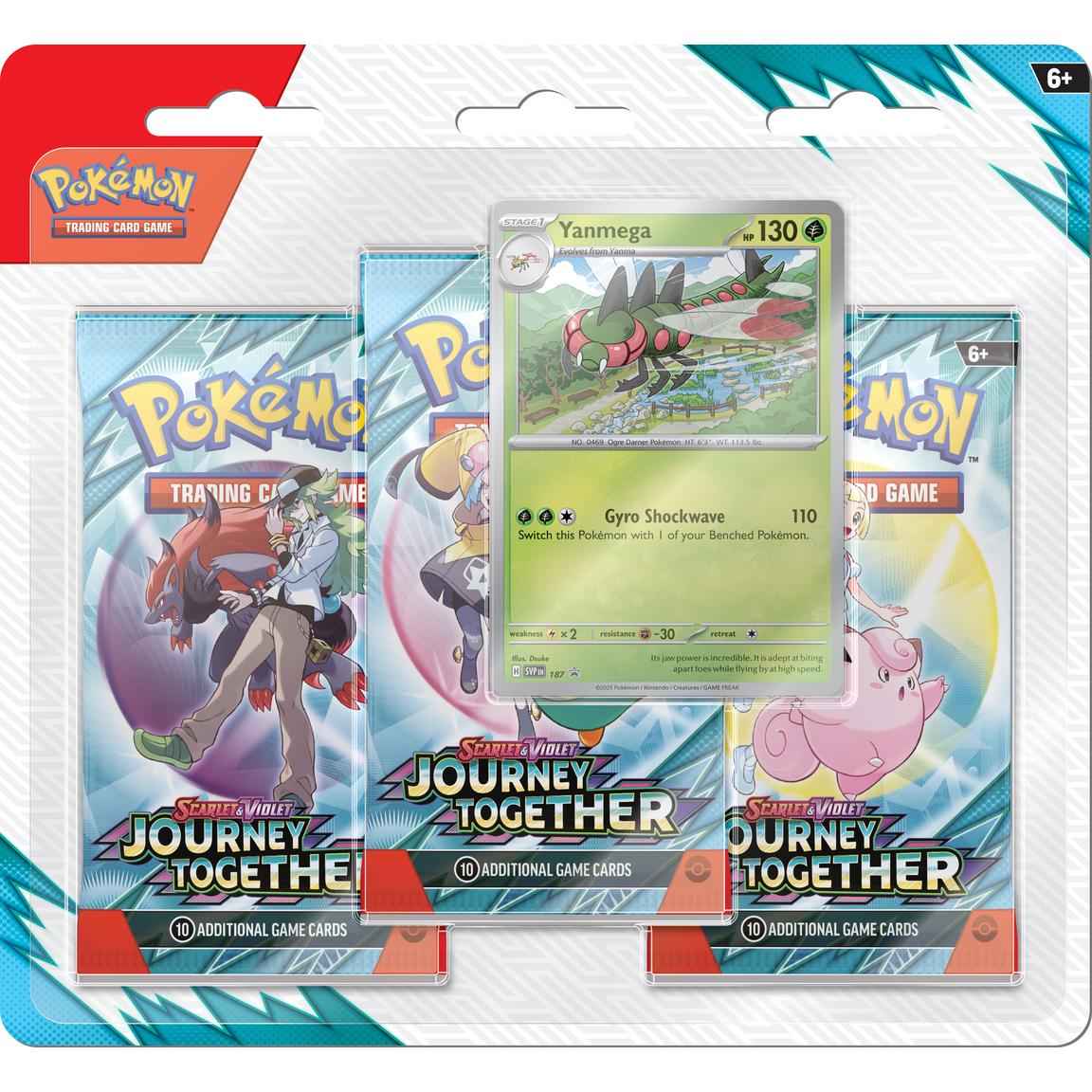 Pokemon Scarlet and Violet SV9 Journey Together 3-Pack Blister - Pre-Order